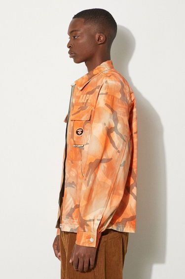 Bunda AAPE by A Bathing Ape AAPE By A Bathing Ape Camo Print Jacket Oranžová | AAPLJM7644XAM, 3