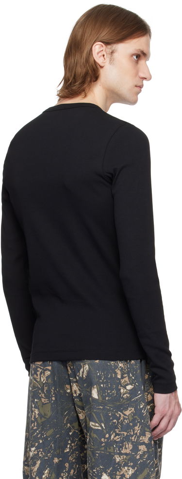 Tričko Diesel Long Sleeve Ribbed T-Shirt Čierna | A14951-0EJAI-9XX, 2