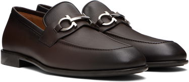 Tenisky a topánky FERRAGAMO Salvatore Ferragamo Gancini Ornament Loafers Hnedá | 775115, 3