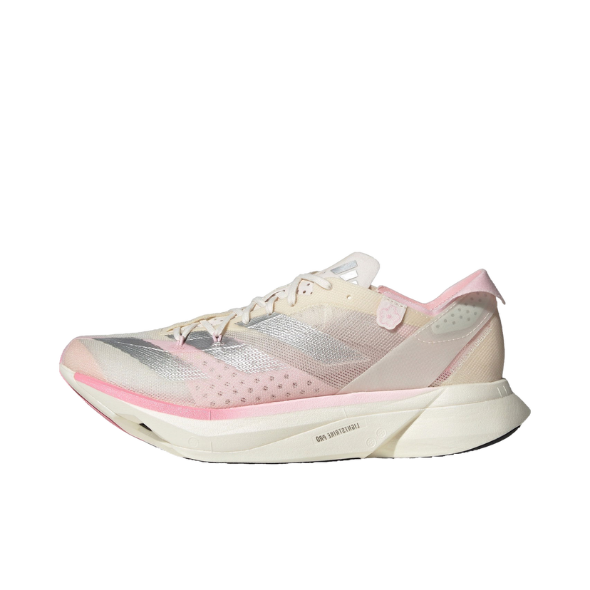 Bežecké topánky adidas Performance adidas Adizero Adios Pro 3 Chalk White Silver Metallic Clear Pink Šedá | IG6440