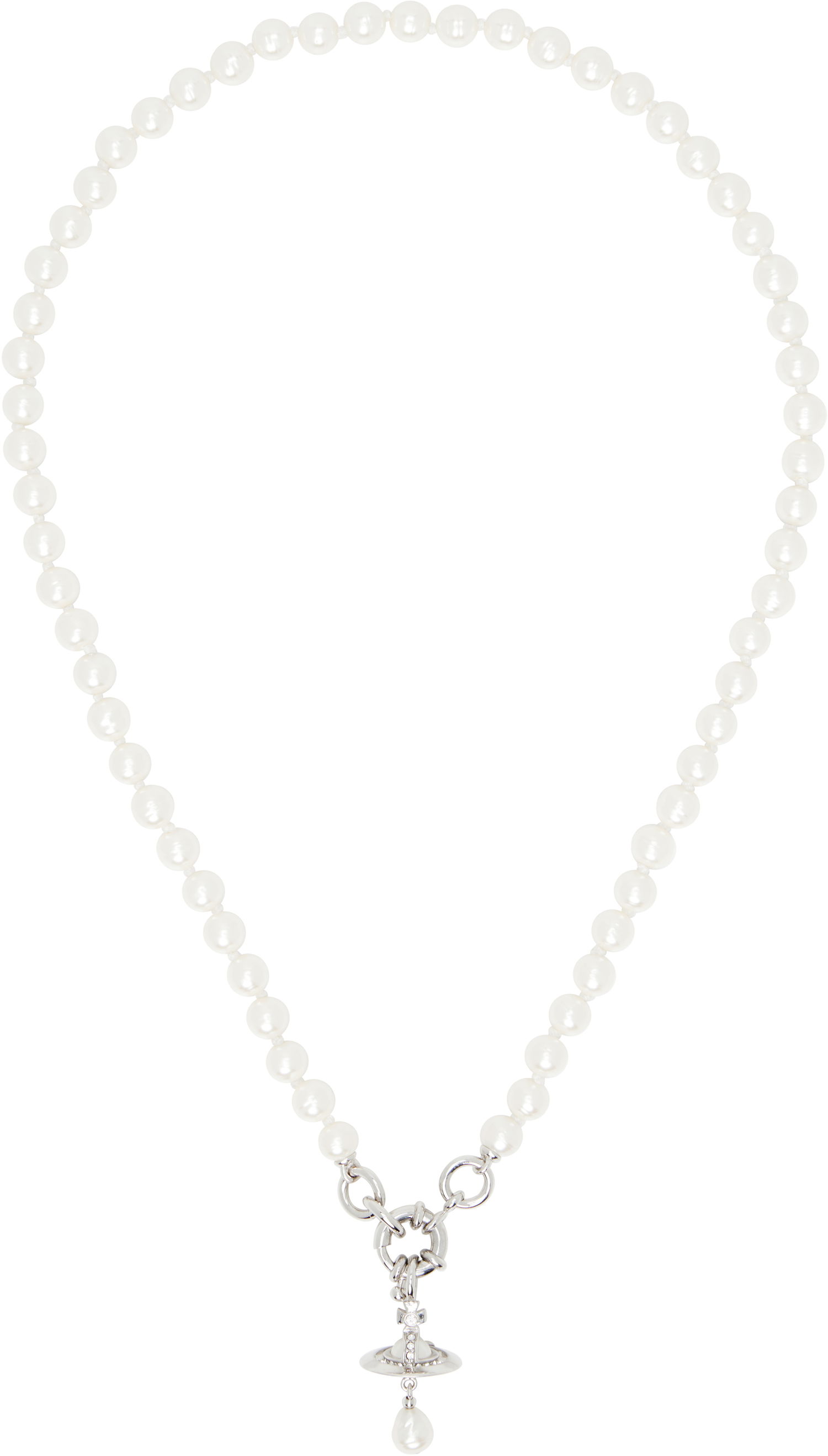 Náhrdelník Vivienne Westwood Vivienne Westwood Aleksa Pearl Pendant Necklace Biela | 6301013C-02P543-, 0