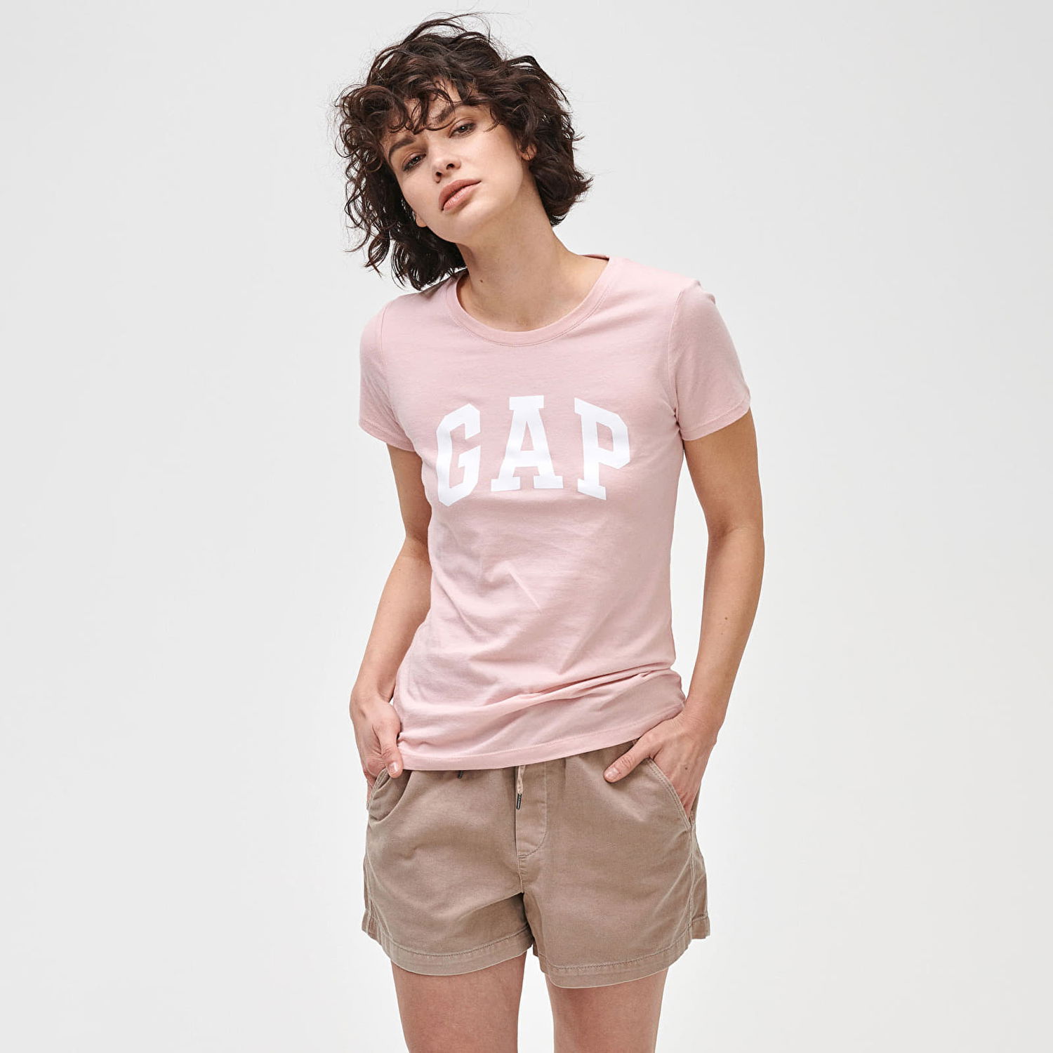 Tričko GAP Logo Tees 2Pack Pink Standard Biela | 548683-02, 1