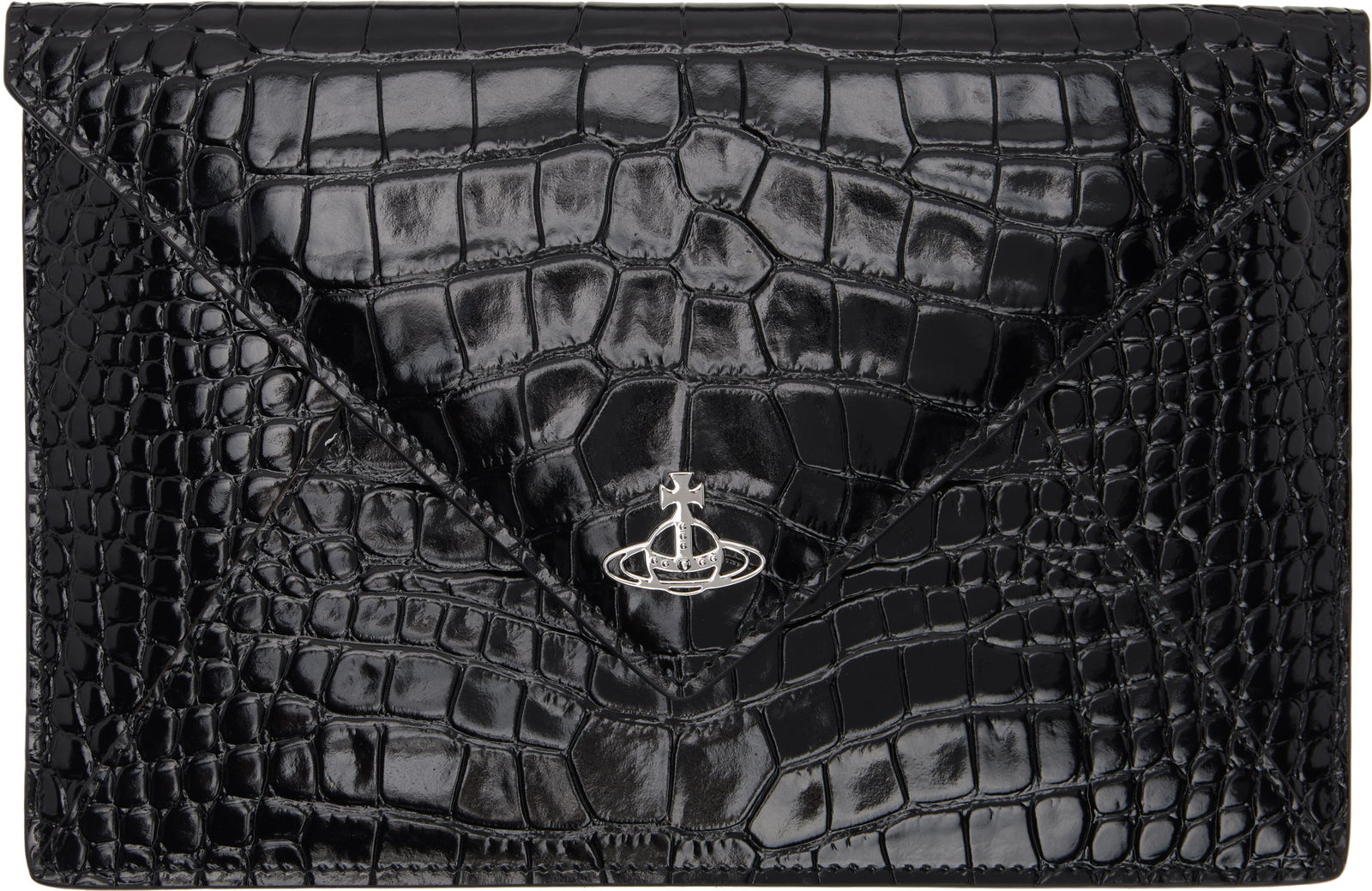 Crocodile Envelope Clutch