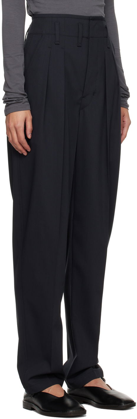 Nohavice LEMAIRE LEMAIRE Pleated Trousers Čierna | PA1084 LF1210, 1