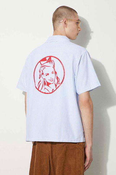 Košeľa BBC IceCream ICECREAM Diner Striped Shirt Modrá | IC24220, 0
