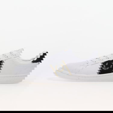 Tenisky a topánky Fred Perry B721 Leather/Branded Webbing White/ Warm Grey Biela | B6304 U62, 0