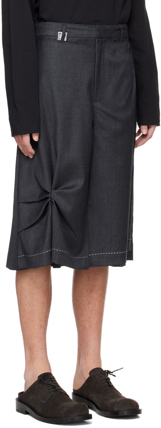 Pleated Wide Leg Shorts