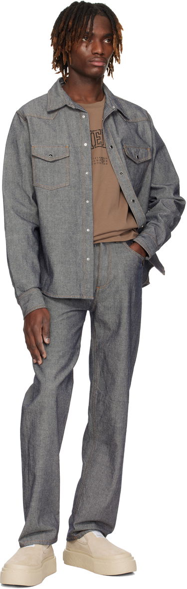 Košeľa Maison Margiela MM6 Maison Margiela Rinsed Denim Shirt Modrá | SH0DT0023 M30015, 3