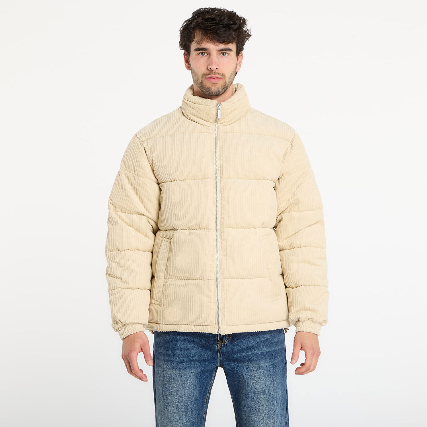 Prešívaná bunda Karl Kani Signature Corduroy Puffer Jacket Béžová | PD00008905, 0