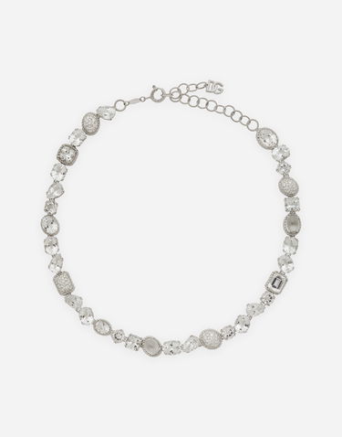Náhrdelník Dolce & Gabbana Dolce & Gabbana Anna 18kt White Gold Necklace with Topazes Metalická | WNQA1GWTPCO80001, 0