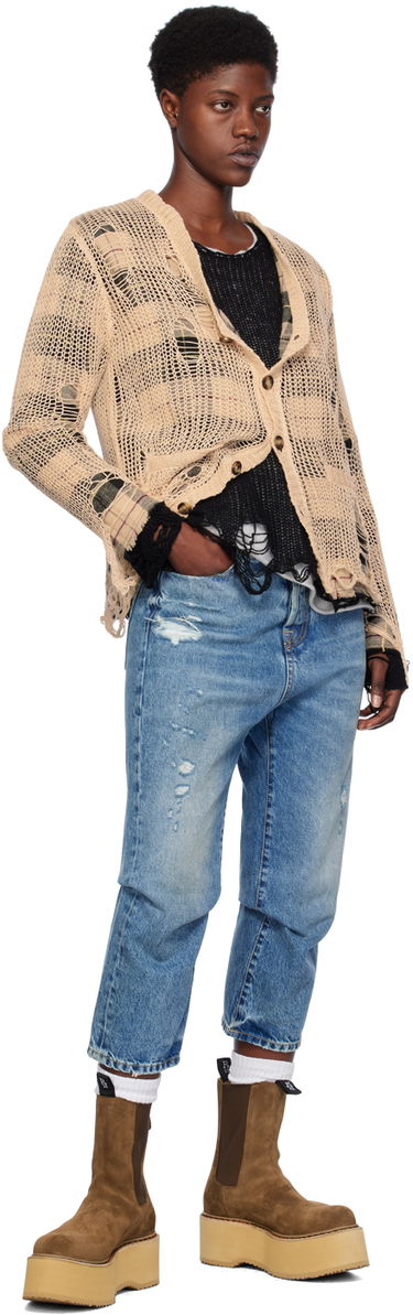 Džínsy R13 R13 Tailored Drop Jeans Modrá | R13W6452-969A, 3