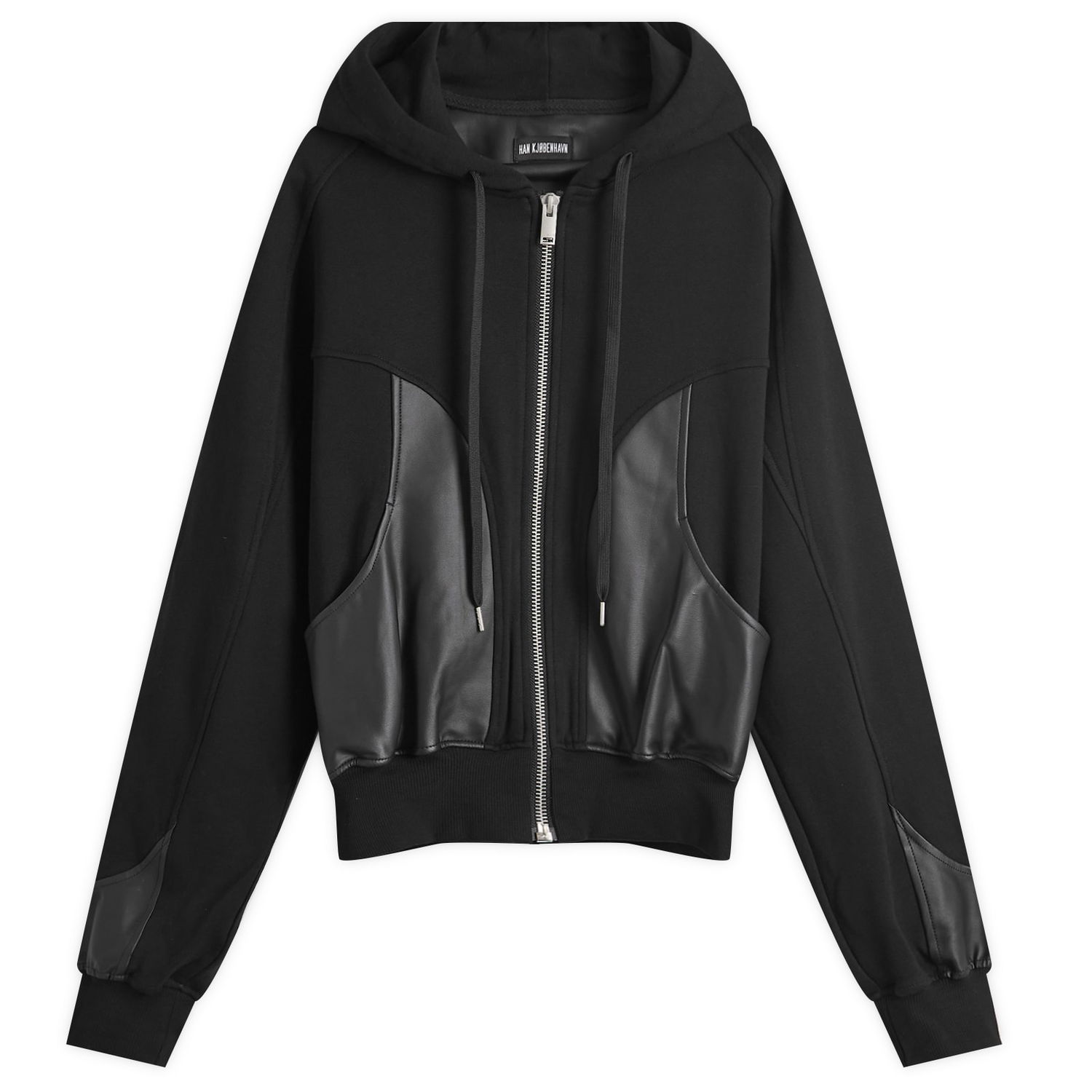 Mikina Han Kjøbenhavn Relaxed Panel Hoodie Čierna | M-134045-265, 0
