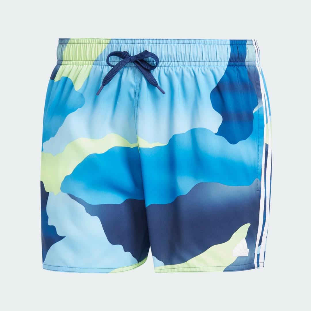 Šortky adidas Performance City Escape Camo 3-Stripes Cix Swim Modrá | IS1672, 1