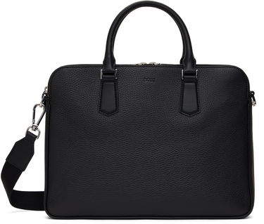 Kabelka BOSS BOSS Leather Briefcase Čierna | 50529302, 0