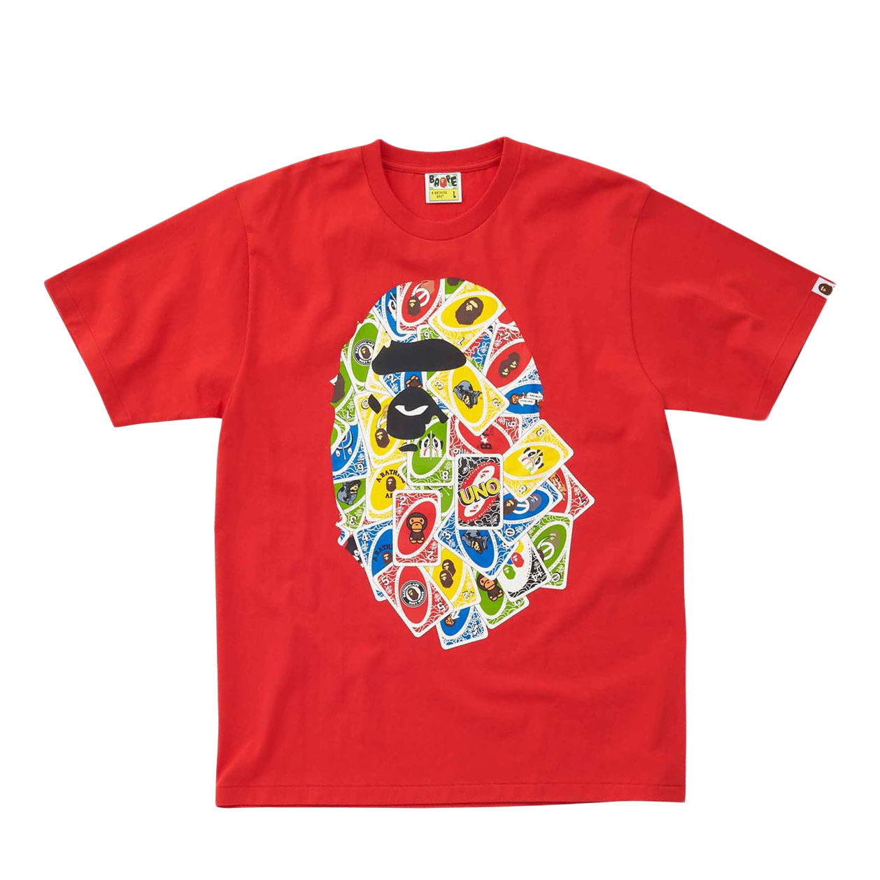 Tričko BAPE UNO x Ape Head Design Mattel Exclusive Tee Červená | HJY23.RED.S, 0