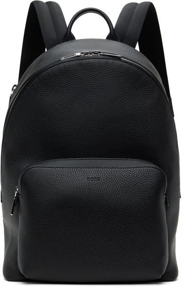Batoh BOSS BOSS Smart Sleeve Grained Leather Backpack Čierna | 50536142, 0