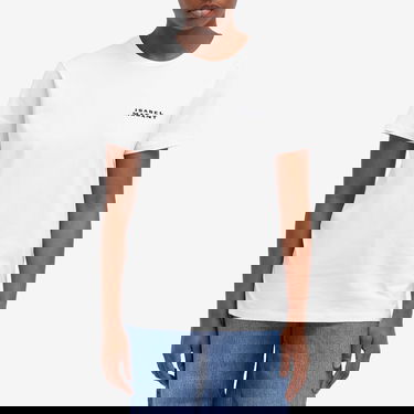 Tričko ISABEL MARANT Vidal Logo T-Shirt Biela | TS0103FA-A2N44I, 2