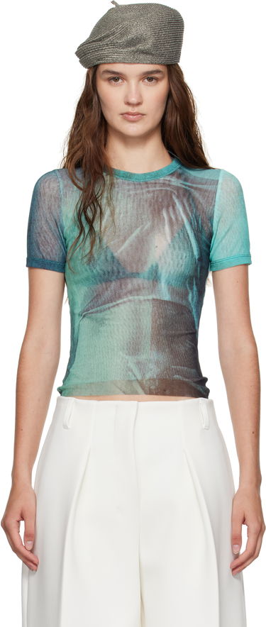 Tričko Jean Paul Gaultier Jean Paul Gaultier 'The Water' Baby Tee Zelené | 25/03-W-TO313-M004P-5557, 0