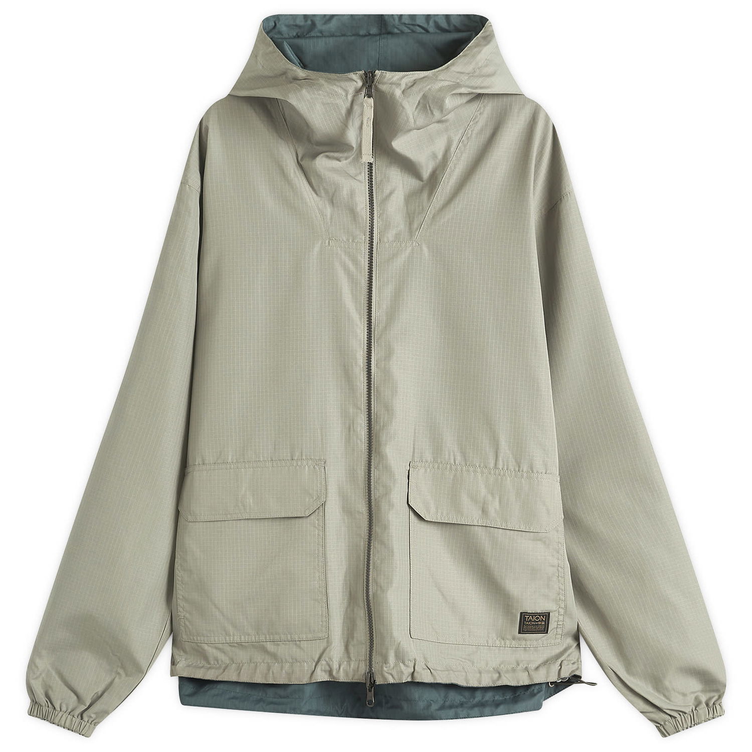 Vetrovka TAION Reversible Parka Jacket with Zip Closure Béžová | TAION-R106WZNDML-1-DSG, 1
