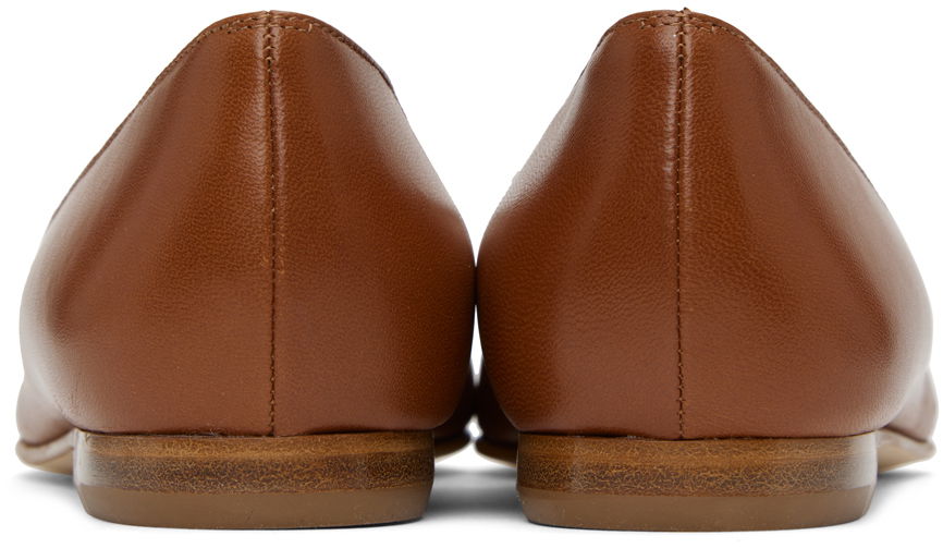 Šaty Manolo Blahnik Manolo Blahnik Gelista Ballerina Flats Hnedá | 221-0950, 1