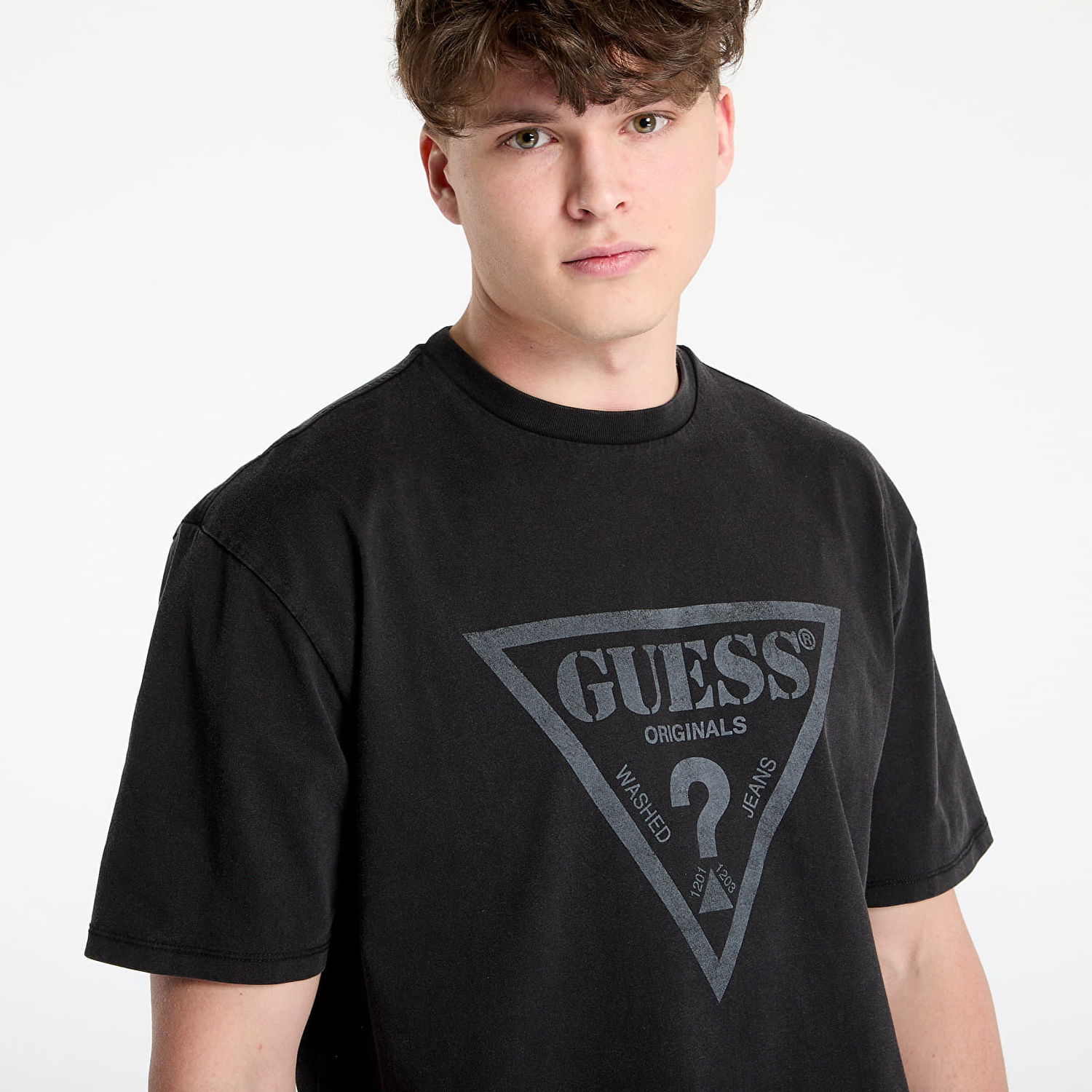 Tričko GUESS GUESS Originals Front Logo T-Shirt Čierna | M5GI10K8FQ4-JTMU, 1