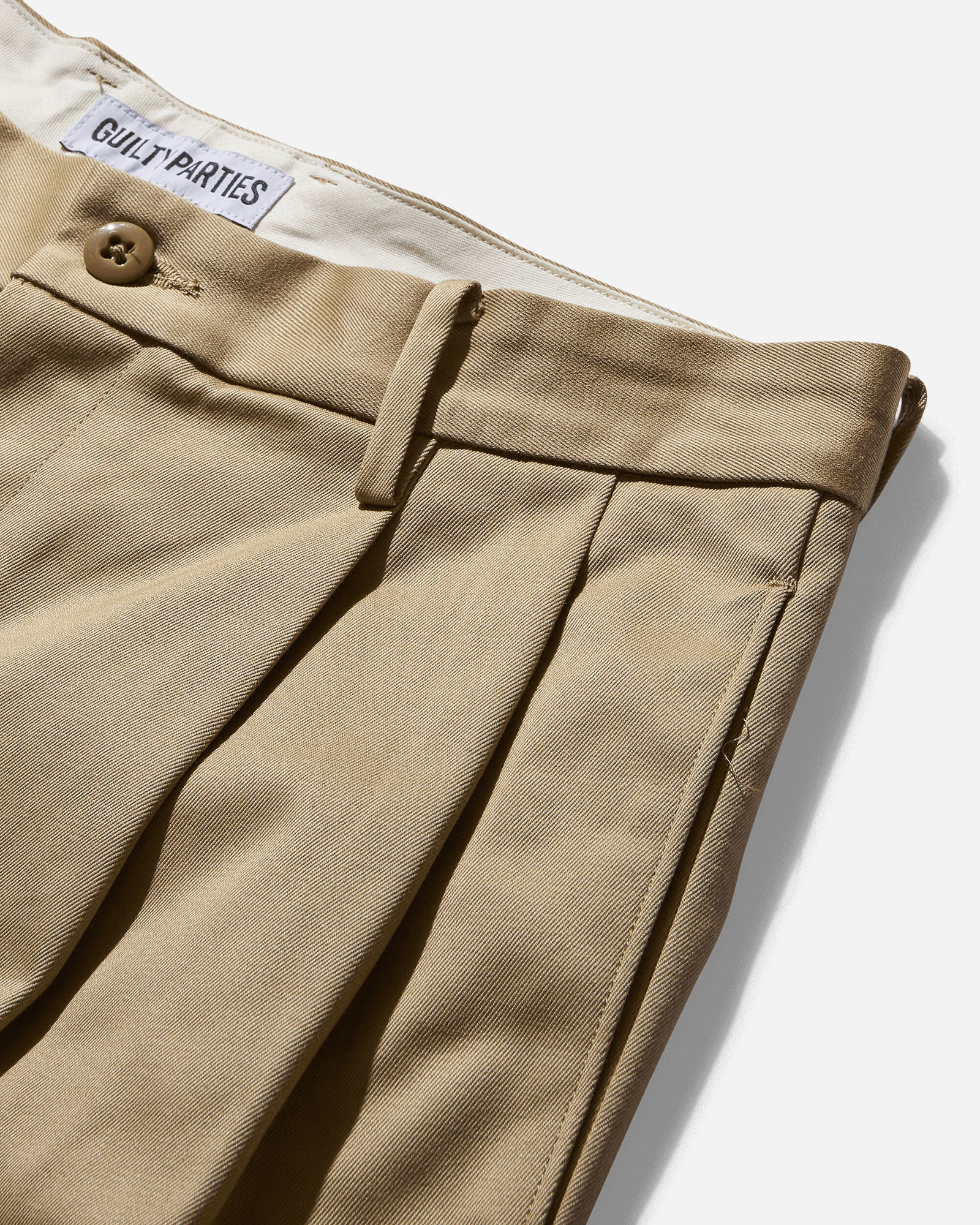 Double Pleated Chino Trousers