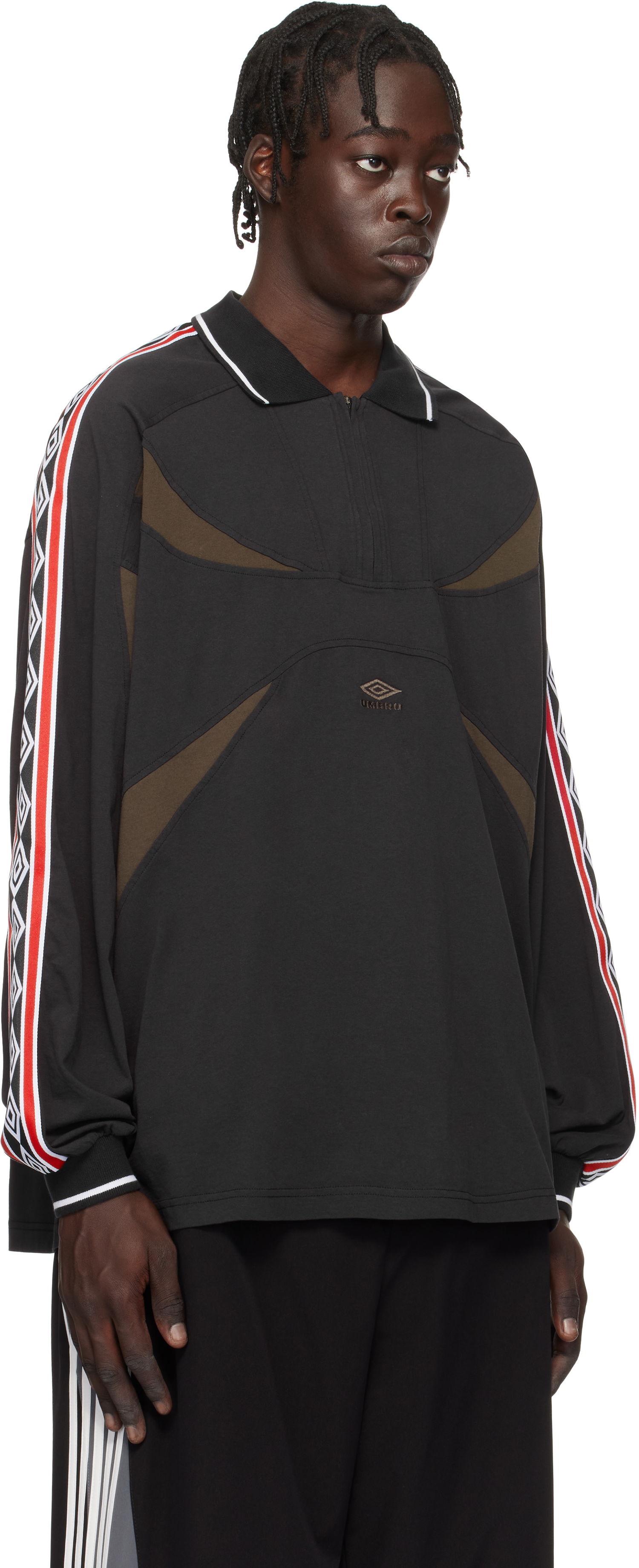 Polo tričko Umbro Umbro Taped Polo Shirt Čierna | UBMW0171JY42, 1
