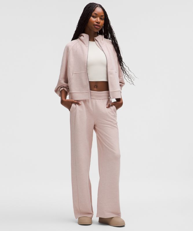 Tepláky lululemon Mid-Rise Scuba Wide-Leg Pants Ružová | prod20004467, 0
