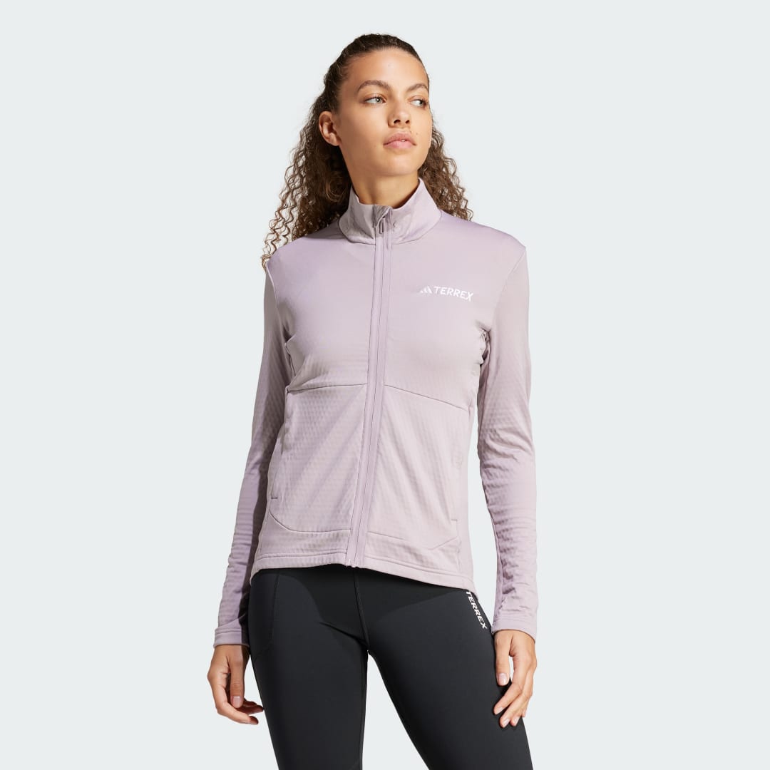 Bunda adidas Performance adidas TERREX Bunda Terrex Multi Light Fleece Full-Zip Fialová | IQ3747, 0