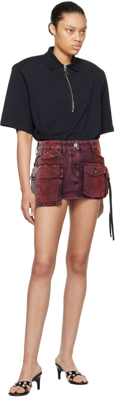 Sukňa The Attico The Attico Fay Denim Miniskirt Fialová | 241WCS136 D078, 3