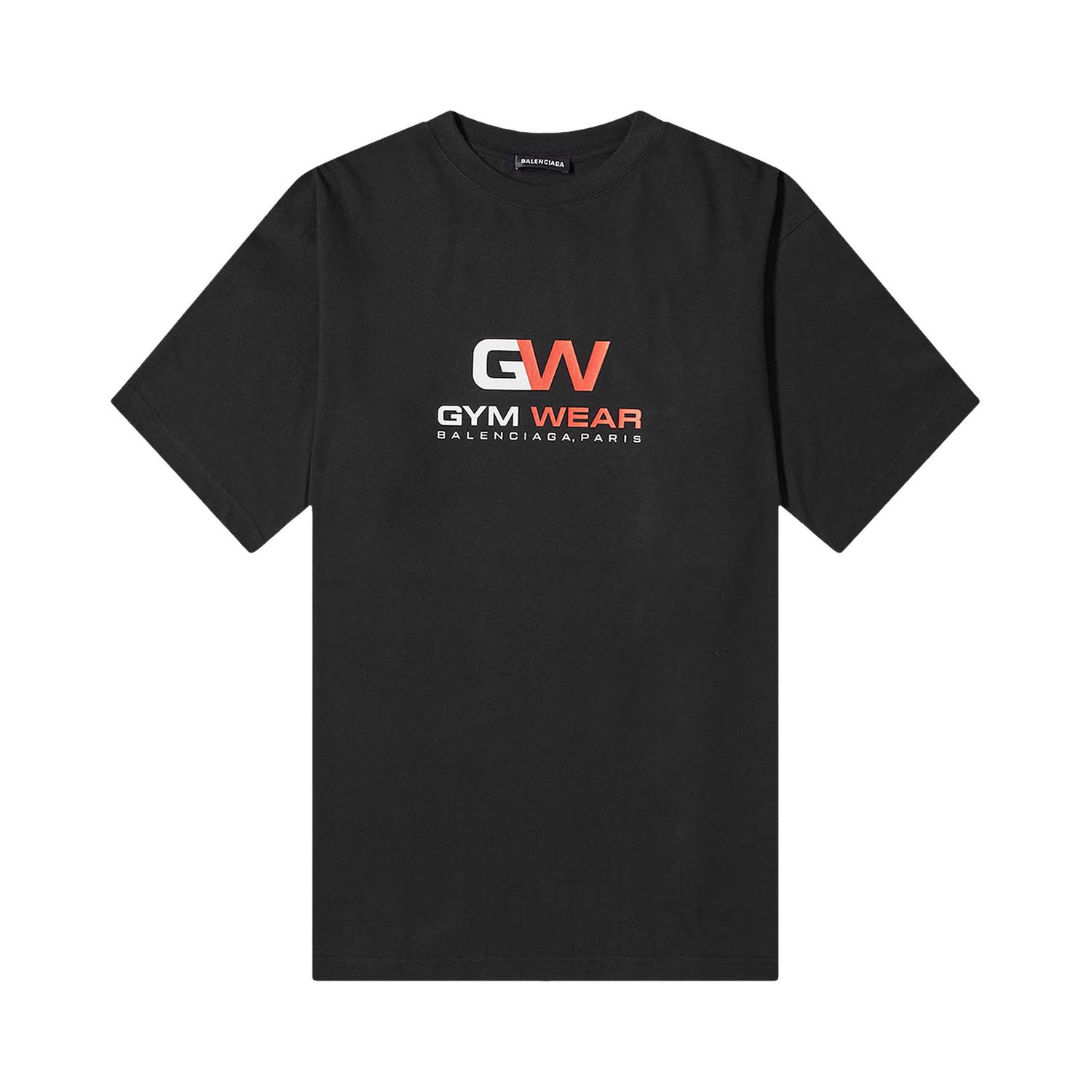 Tričko Balenciaga Gym Wear Logo Tee Čierna | 620969 TIVD5 1000, 1