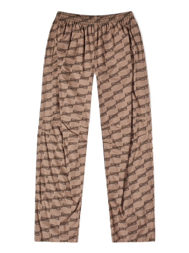 Tepláky Balenciaga Monogram BB Tracksuit Pant Hnedá | 704720-TML36-9378