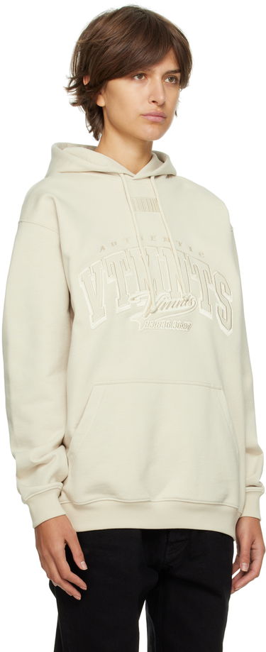 Mikina VETEMENTS VTMNTS College Hoodie Béžová | VL14HD300O, 1