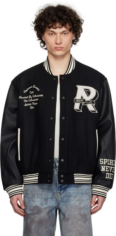 Bomber bunda Represent Clo Represent 'Owners Club' Varsity Bomber Jacket Čierna | MLM100231, 0