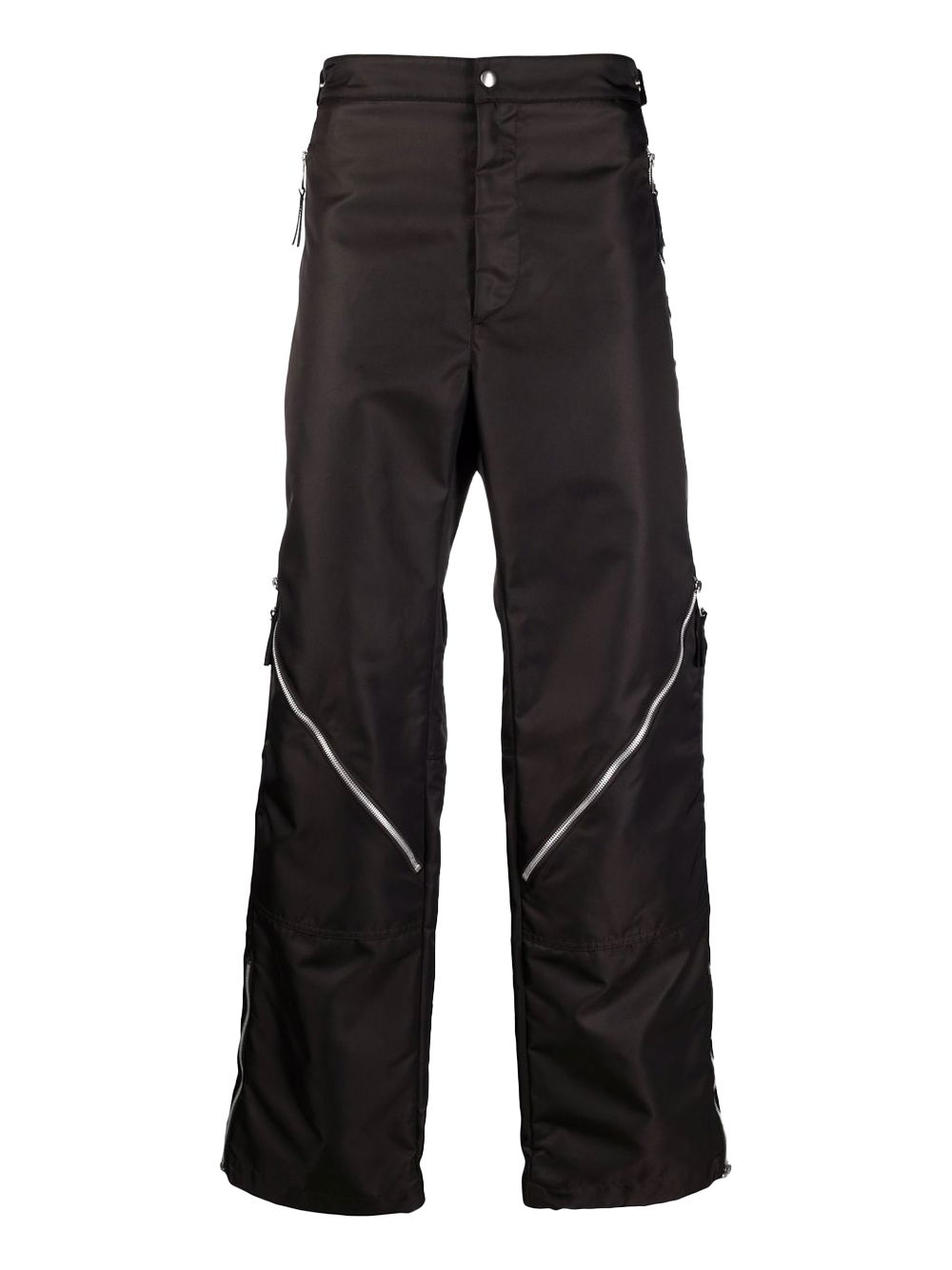 Nohavice Bottega Veneta Zip Detail Straight-Legged Trousers Čierna | 665720VKIL0, 0