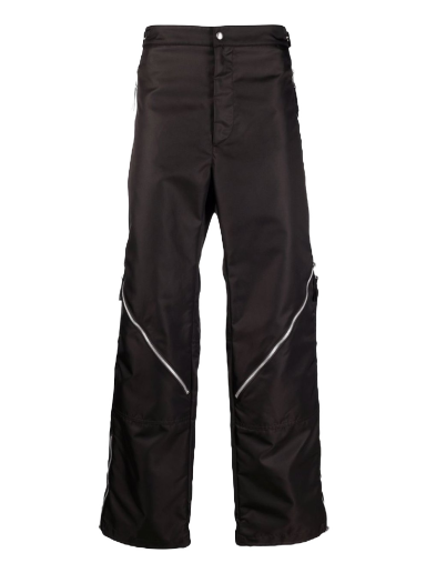 Nohavice Bottega Veneta Zip Detail Straight-Legged Trousers Čierna | 665720VKIL0