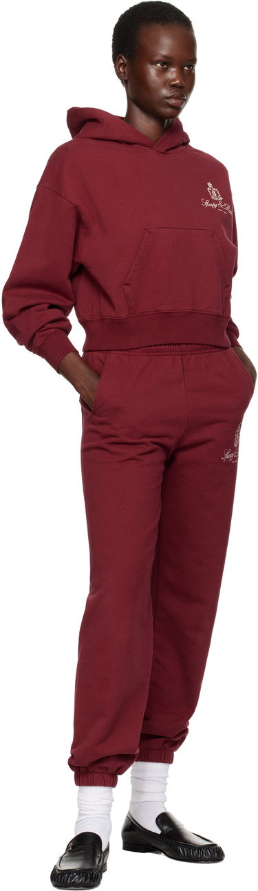 Mikina Sporty & Rich Vendome Women's Cropped Hoodie Červená | ST074506205RE10, 3