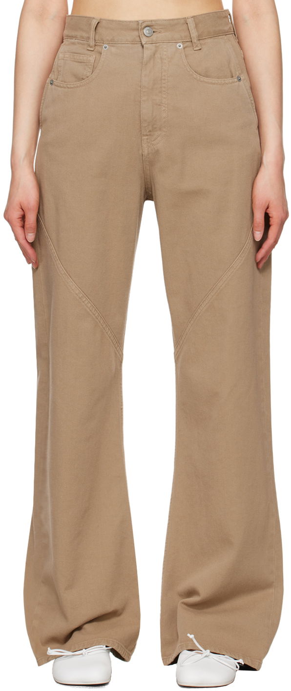 Džínsy Maison Margiela Five-Pocket Wide Leg Jeans Béžová | S62LB0160 S30653, 0