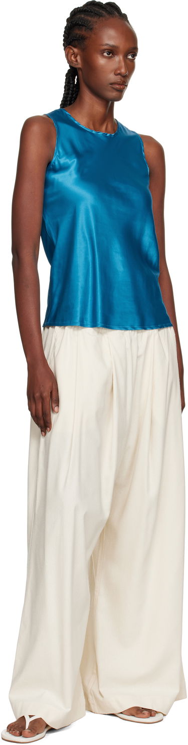 Tielko Baserange Baserange Dydine Satin Tank Top Modrá | TSDYT-EV-AU25, 3