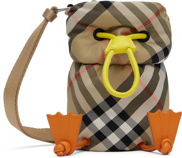 Taška cez rameno Burberry Bottle Bag Duck Nylon Béžová | 8089351, 0