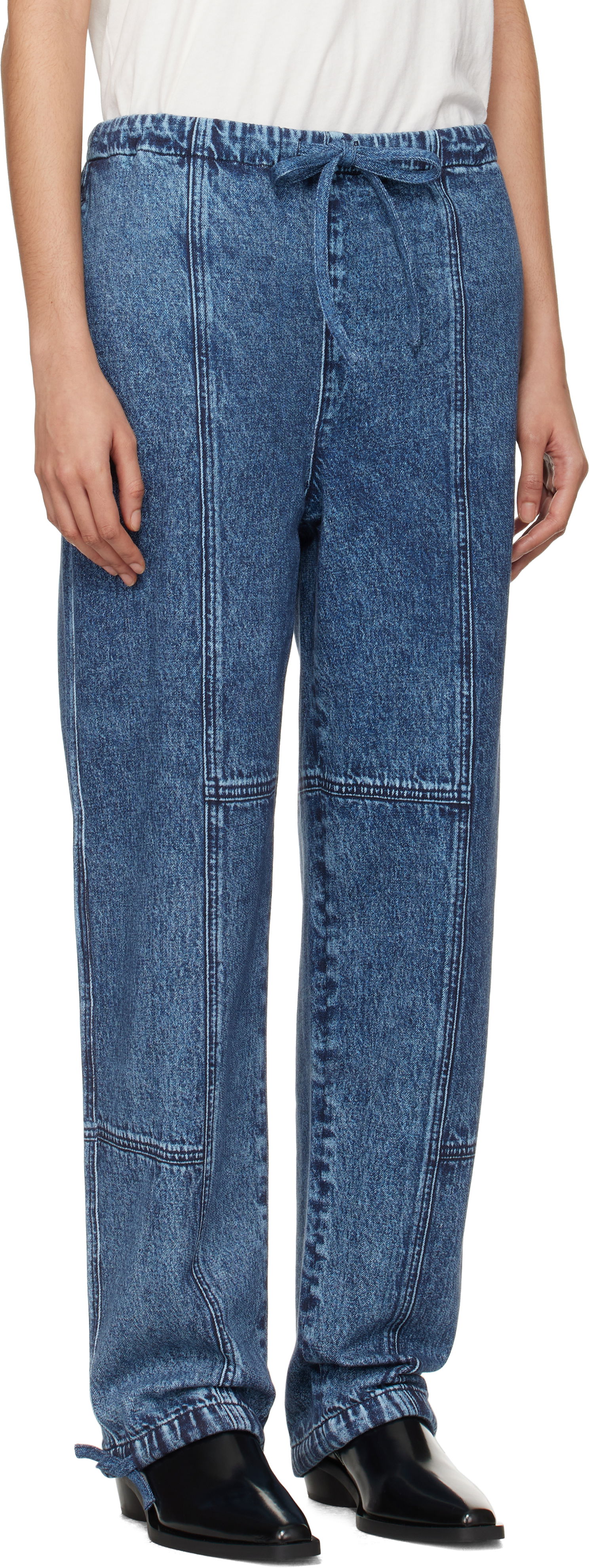 Džínsy rag & bone Miramar Fleece Lounge Pants Modrá | WCW24H70038203, 1