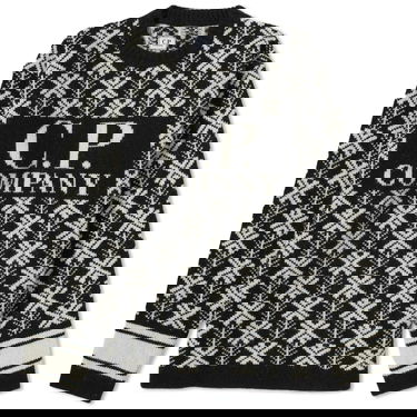 Sveter C.P. Company Wool Jacquard Crewneck Var.02 Čierna | 15CMKN234A-006633J-V02, 0