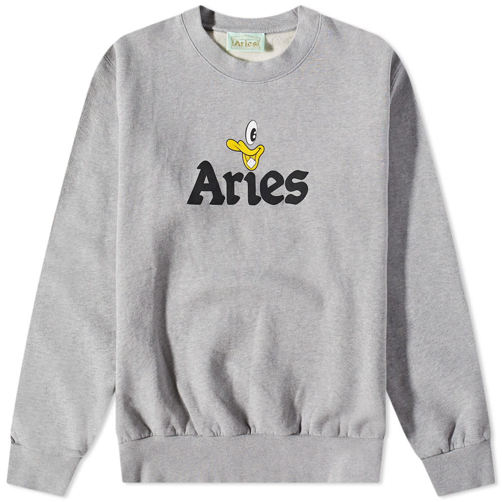 Mikina Aries Aye Duck Crew Sweat Šedá | STAR20006-GYM, 0