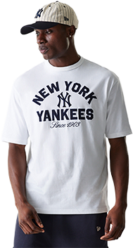 Tričko New Era Oversized Heritage MLB New York Yankees T-Shirt Biela | 60684327-100, 0