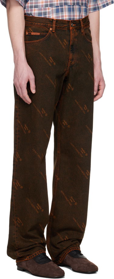 Džínsy Martine Rose Martine Rose Relaxed Fit Jeans Hnedá | 229WD06204, 1