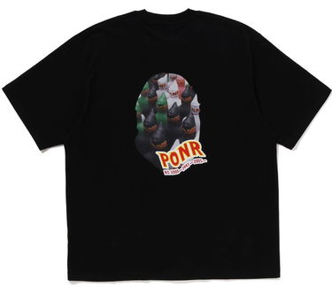 Tričko BAPE A Bathing Ape Shark Seijin Photo Print Relaxed Fit T-Shirt Size L Čierna | 001CSJ201018I-BLK, 1