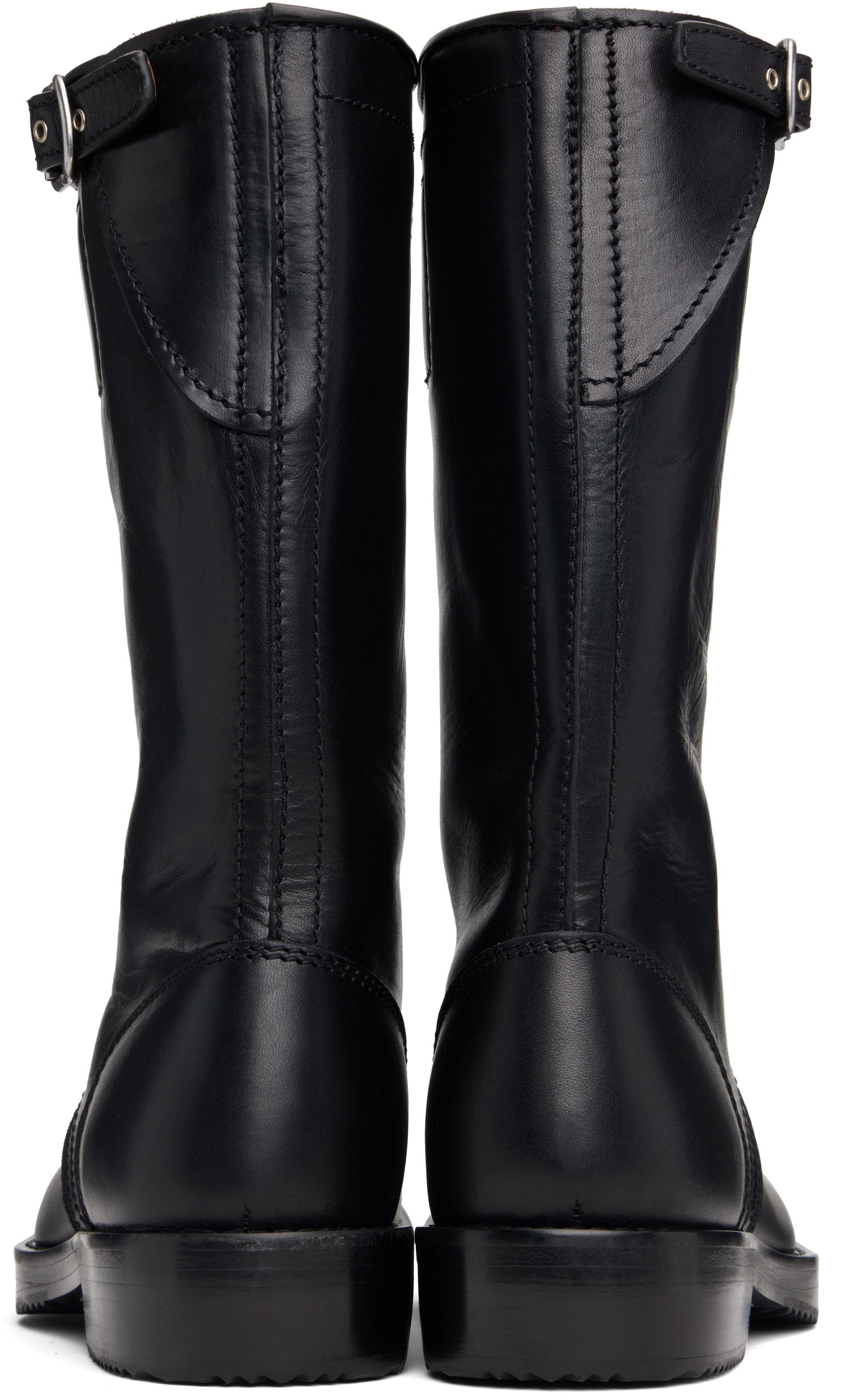Tenisky a topánky Dries Van Noten Dries Van Noten Leather Biker Boots Čierna | 252-021700-105, 1