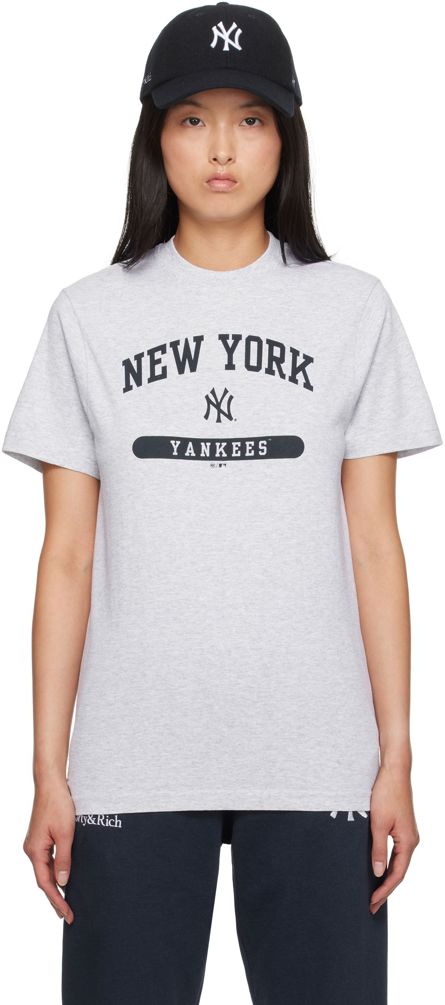 Tričko Sporty & Rich '47 Edition Yankees League Edition T-shirt Šedá | TO043505634GY03, 0