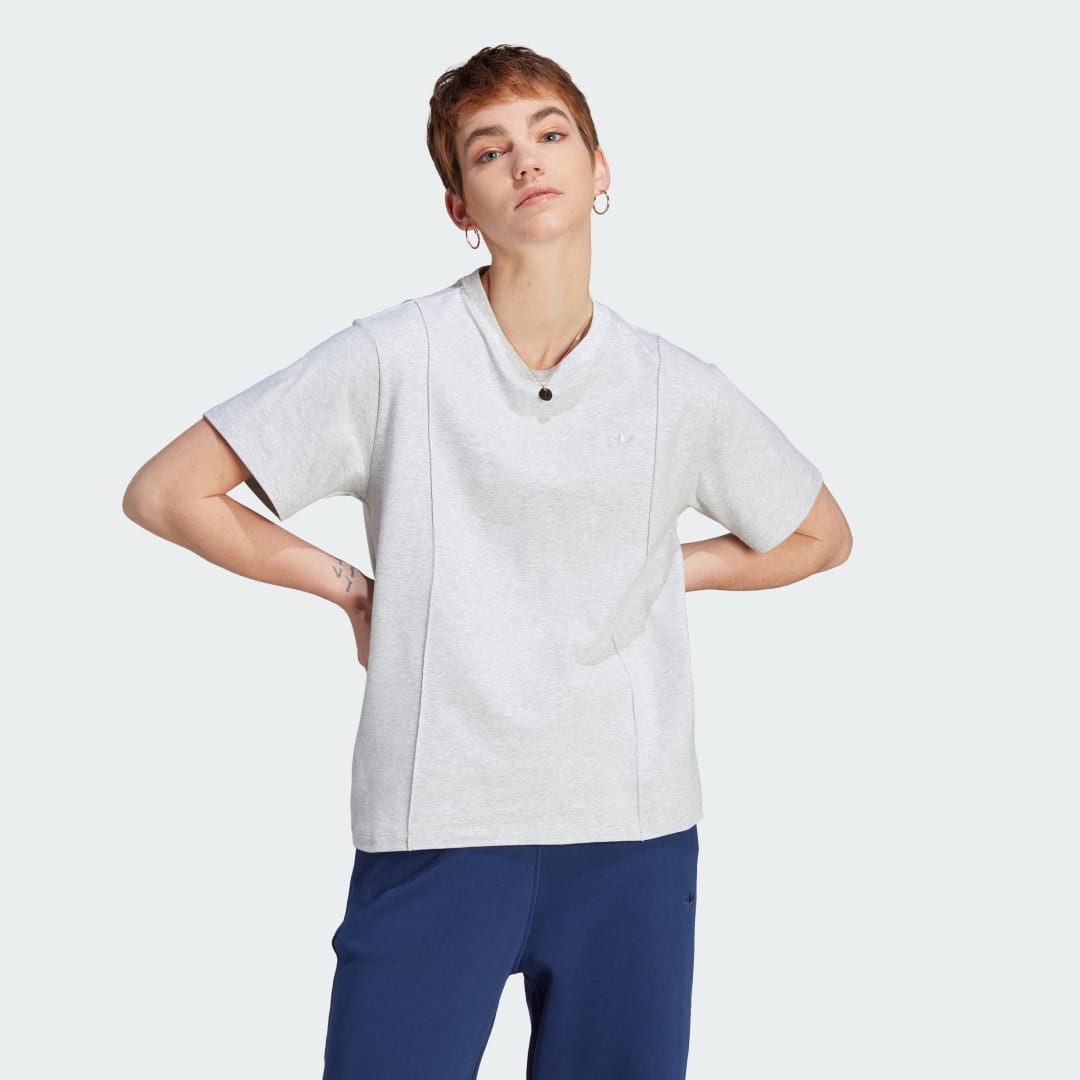 Tričko adidas Originals Premium Essentials T-shirt Šedá | IK5776, 0