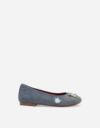 Dolce & Gabbana Patchwork Denim Embellished Ballet Flats (24-38)